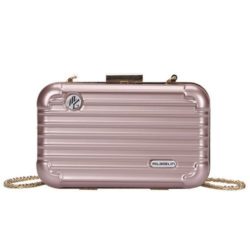B5502-pink Tas Selempang Mini Koper Import Cantik