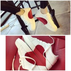 JSS763-white Sepatu Sneakers Love Wanita Cantik