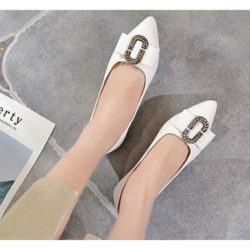 JSSB189-white Sandal Import Cantik Wanita Elegan
